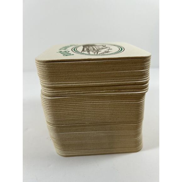 German Brewery Barware Coasters Mats Brauerei Gaag Square Green White - Picture 7 of 8